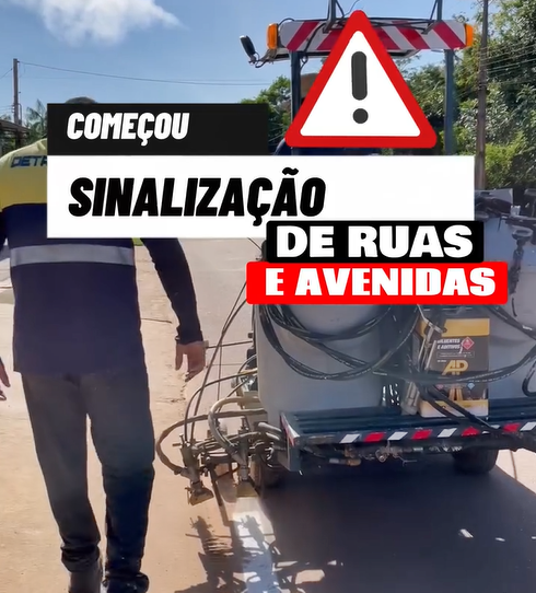 SINALIZAÇÃO VERTICAL DE RUAS E AVENIDAS EM PORTO GRANDE